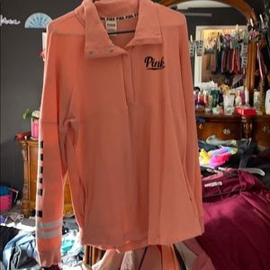 PINK, Orange, half-button up